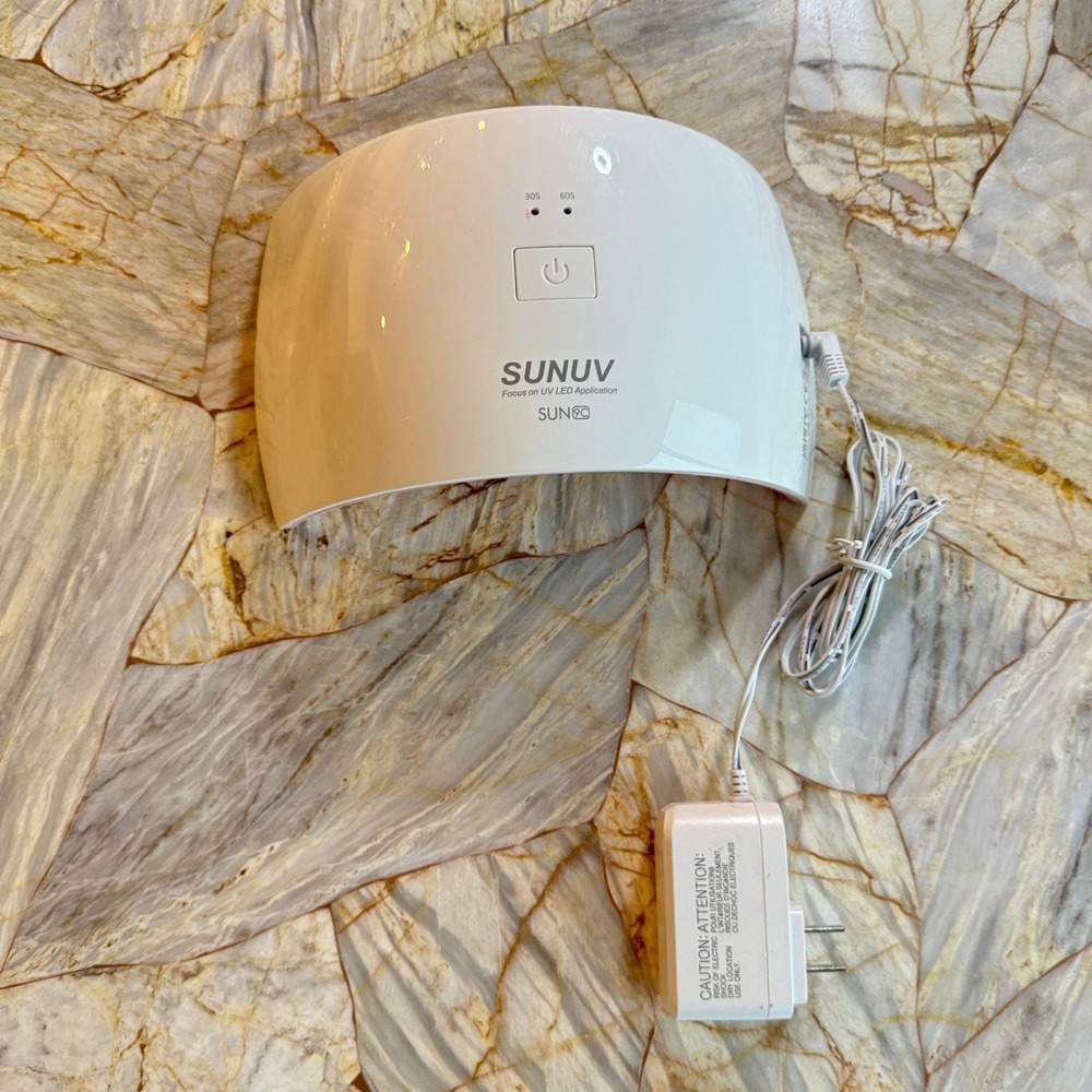 SUNUV SUN9C White UV LED Nail Lamp Dryer Curing Gel Polish 30s 60s Timer